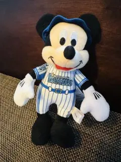 ミッキーマウス 横浜DeNAベイスターズ ぬいぐるみキーホルダー