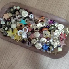 N@100g　アンティークカラー プラスチックレトロビーズ アソートセット 大人