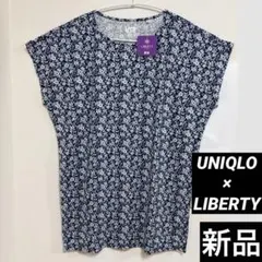 新品UNIQLO×LIBERTYリバティ花柄チュニック 半袖TシャツUTユニクロのサムネイル