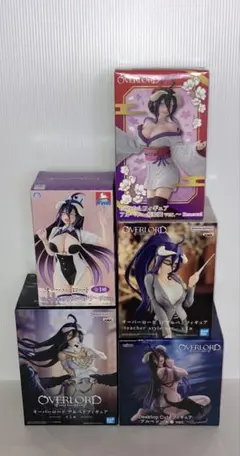 【新品未開封】　オーバーロード　アルベド　フィギュア　5点セット