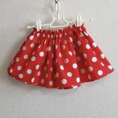 100サイズ ドット柄スカート(ボリュームタイプ)