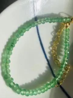 天然石　エメラルド　ブレスレット　300
