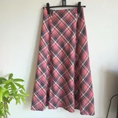 美品❤️Té chichi　ロングスカート　チェック柄