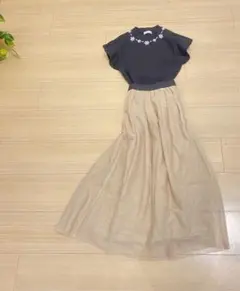 新品未使用　ロング　チュール　スカート　 アース　earth 美人百花　清楚