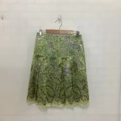 4.28◎M381P◎自由区◎スカート◎総柄◎グリーン