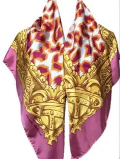 Vivienne Westwood silk 大判スカーフ 額縁 レオパード