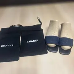 CHANEL シャネル サンダル デニム ココマーク デニムブルー　22㎝のサムネイル