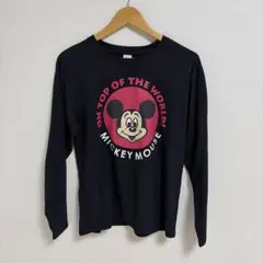 Disney ミッキーマウス 長袖Tシャツ ブラックのサムネイル