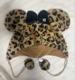 東京ディズニーリゾート ヒョウ柄 ファンキャップ ぬいぐるみ付き 平成