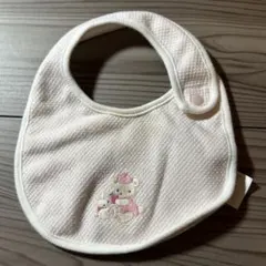 familiar クマ刺繍 スタイ　汚れあり