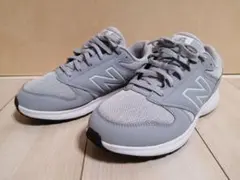 美品 new balance ニューバランス スニーカー 24.0cm グレー