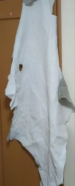 ホワイト スエード革 皮