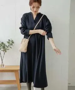 URBAN RESEARCH DOORS ツイルスキッパータックワンピース