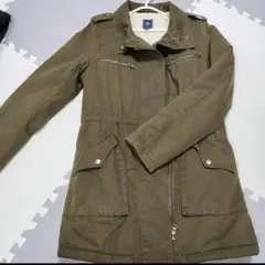 Gap オリーブグリーン モッズコート アウター コート ミドル丈