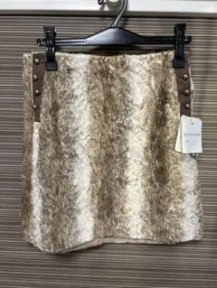 ☆【新品未使用】UNTITLEDファー素材 タイトスカート☆