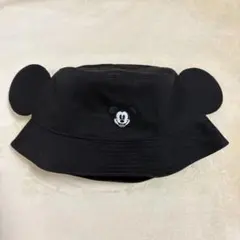 東京ディズニーリゾート　ミッキーマウス バケットハット　耳付き　黒