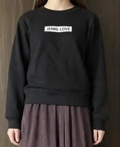 美品 JENNI LOVE 黒 クルーネック トレーナー