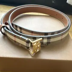 確実正規品Burberry リバーシブルチェックTBベルトdrip swag - メルカリ