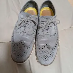 Cole Haan ZEROGRAND ウィングチップ グレー 7.5M
