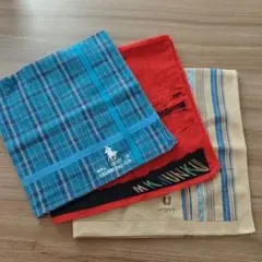 （中古）ブランドハンカチ3枚セット