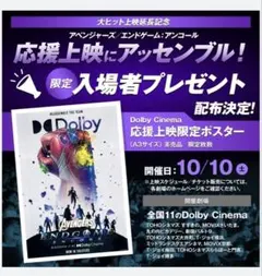 アベンジャーズ エンドゲーム Dolby Cinema ポスター