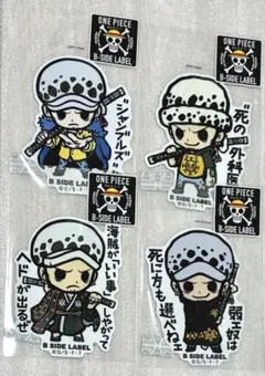 【ONE PIECE】 トラファルガー・ロー ステッカー4種セット