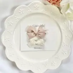 【1点限り】ヘアクリップ　ベビー　キッズ　リボン　ヘアピン　ピンク　3個セット