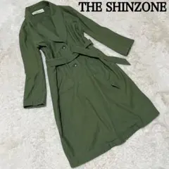 美品　THE SHINZONE ロングコート　ベルト　オリーブグリーン　フリーのサムネイル