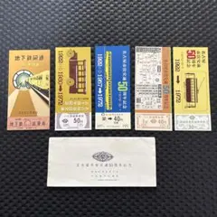 名古屋市営地下鉄　昭和53年の使用済切符３枚 名古屋市営地下鉄 昭和53年の使用済切符3枚