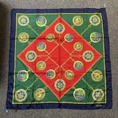 EVA様専用　CELINE シルクスカーフ 赤・緑・青・金