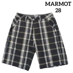 ☘️ MARMOT マーモット　ハーフパンツ　チェック柄　グレー　28＊QHのサムネイル