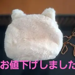 猫耳 ファー ショルダーバッグ 화이트