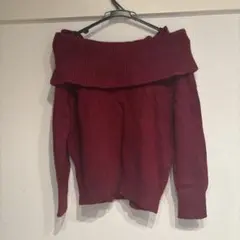 肩出しニット