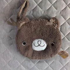 ふわもこ、くまのポーチ