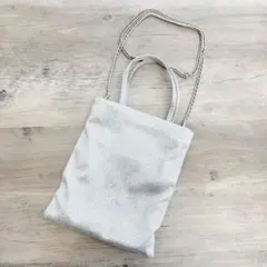 ZARA♥ラインストーン ショルダーバッグ シルバーのサムネイル