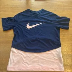 Nike ネイビー ピンク Tシャツ 140cm 女の子