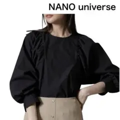 nano universe 9分袖　ボリュームスリーブブラウス