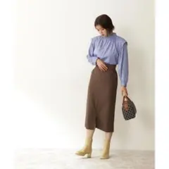 n.natural beauty basic タイトスカート カーキsizeS