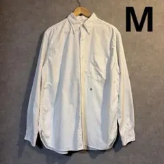ナナミカ ボタンダウンウィンドシャツ ホワイト M 白nanamica