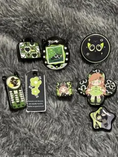 s*6様 手作りビーズセット 黒と緑のカラースキーム