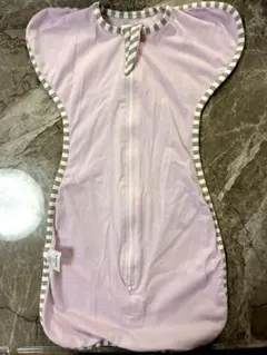 薄紫 ストライプ おくるみ 95cmまで対応