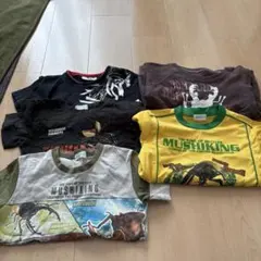 110センチ　男の子まとめ売り　ムシ多め　シャツセット 5枚