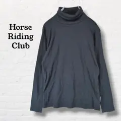 Horse Riding Club☆タートルネック長袖カットソー【M】綿100%