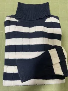 ラルフローレン タートルネック ニット ボーダー M