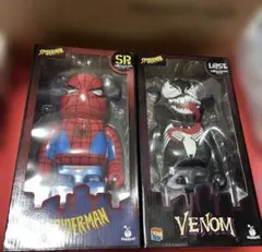 ベアブリック　一番くじ　スパイダーマン ハッピーくじ　ヴェノム400%