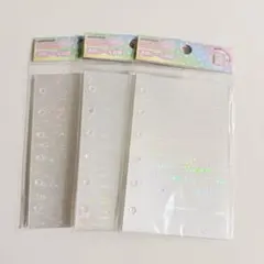 MERINGメリング プリズムスター透明シール台紙 A7ハード 30枚