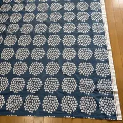 マリメッコmarimekko 生地　青プケッティ　142×163cm タグ付き