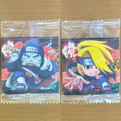ナルト シールウエハース4 SR干柿鬼鮫 SRデイダラ 2枚セット