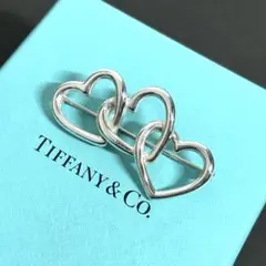 TIFFANY ティファニー オープンアップル ピンブローチ プローチ 刻印 Tiffany ティファニー オープンハート ピンプローチ ブローチ 刻印有