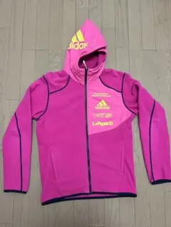 アディダス フリースパーカー ジャージ ピンク L